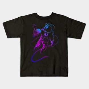 'Astronaut Jelly Fish Rainbow' Radiant Space Galaxy Gift Kids T-Shirt